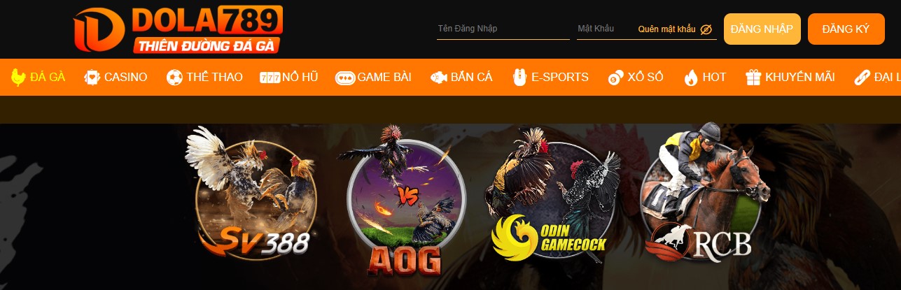 Các tựa game có mặt tại nhà cái dola789