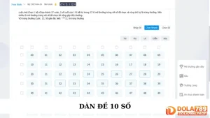Dàn đề 10 số